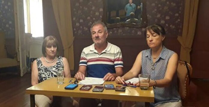 Aida “Pety” Laporta, Daniel Ivaldis y Débora Lacasa, integrantes del bloques de la UCR Mercedes en el HCD.