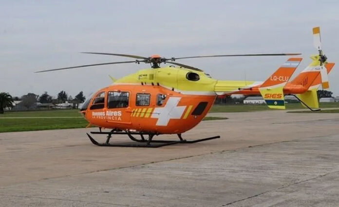 helicoptero-sanitario Imagen ilustrativa de archivo
